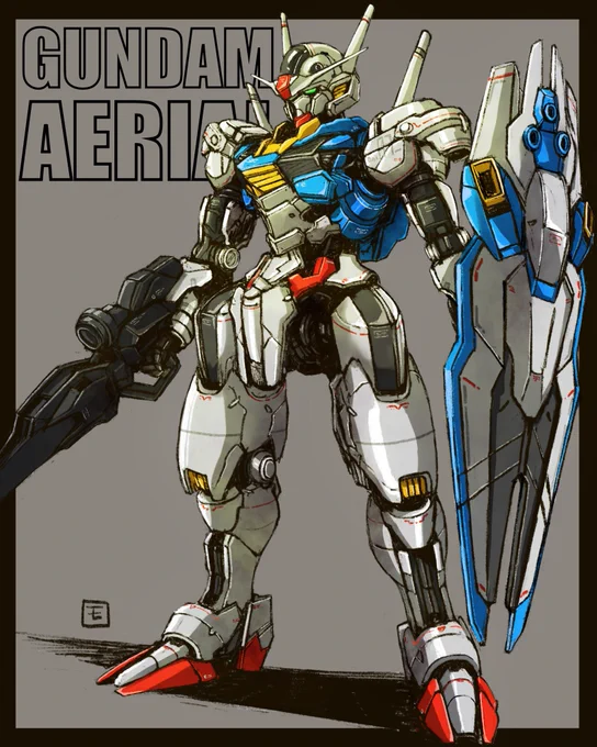 #みんなのエアリアルめちゃくちゃ描くの難しいガンダムです! 