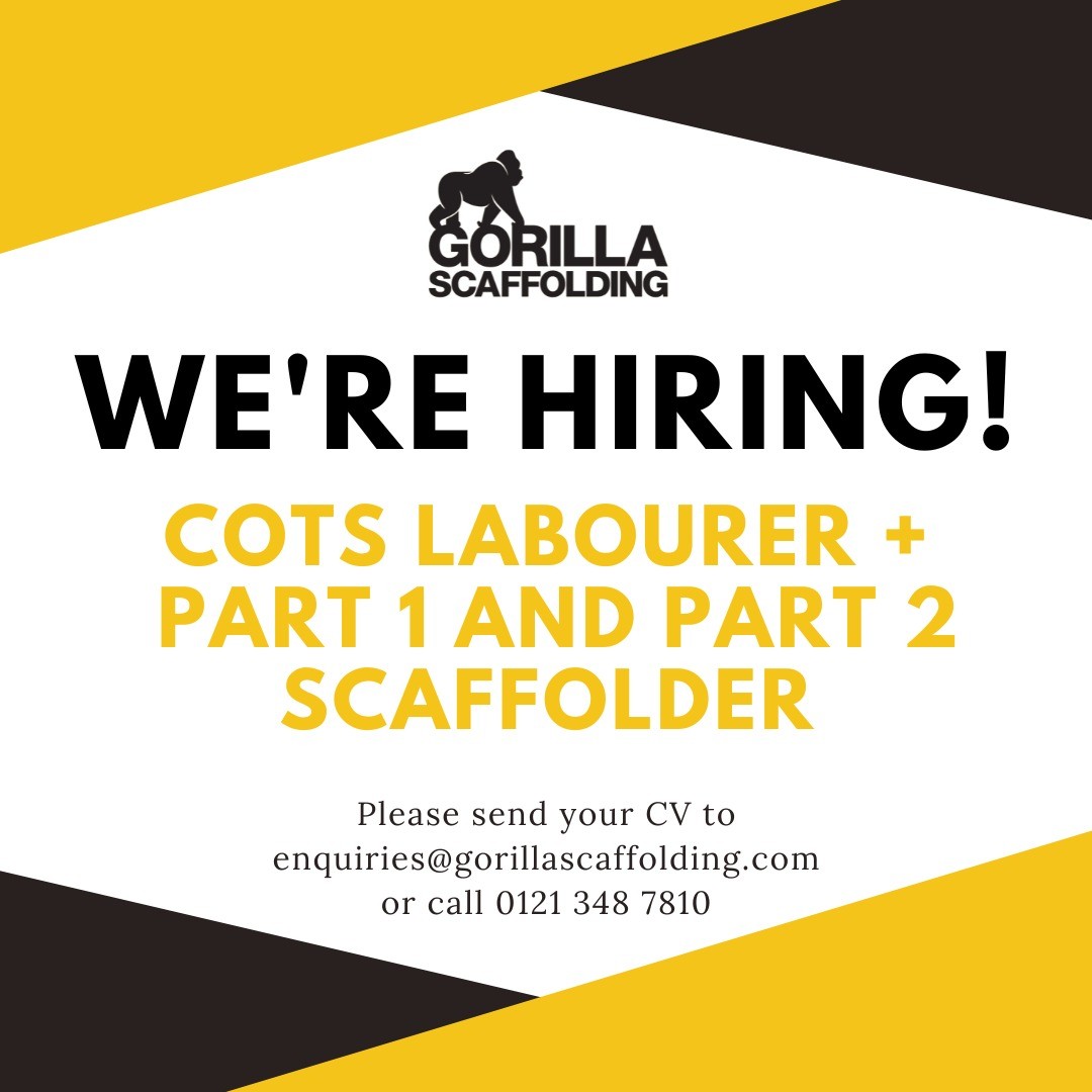 GorillaScaffold's tweet photo. Get in touch today if you're interested! We would be more than happy to answer any questions you have.

📞 0121 348 7810

#Scaffolding #Scaffolders #Construction #Recruitment #Hiring https://t.co/g0FKvfdewk