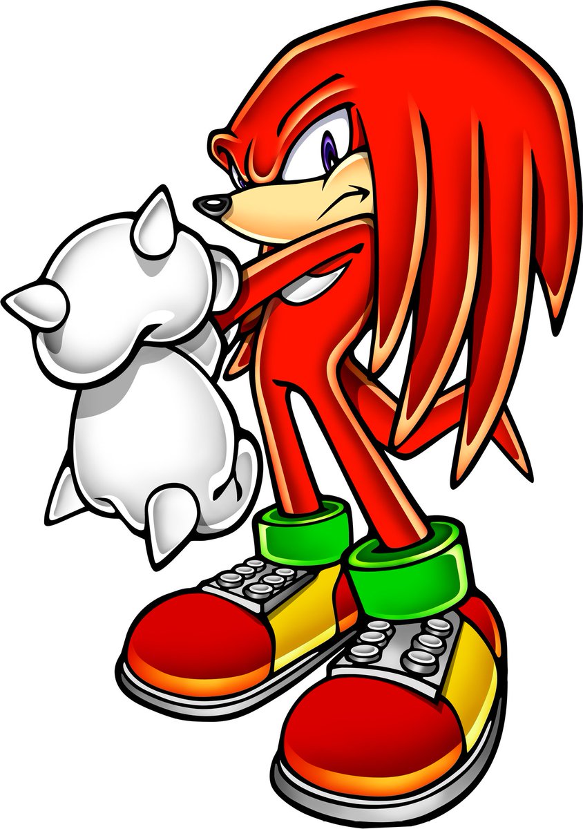 「Knuckles the Echidna is a himbo. 」|Semi Frequent Sonic Facts 🚅のイラスト