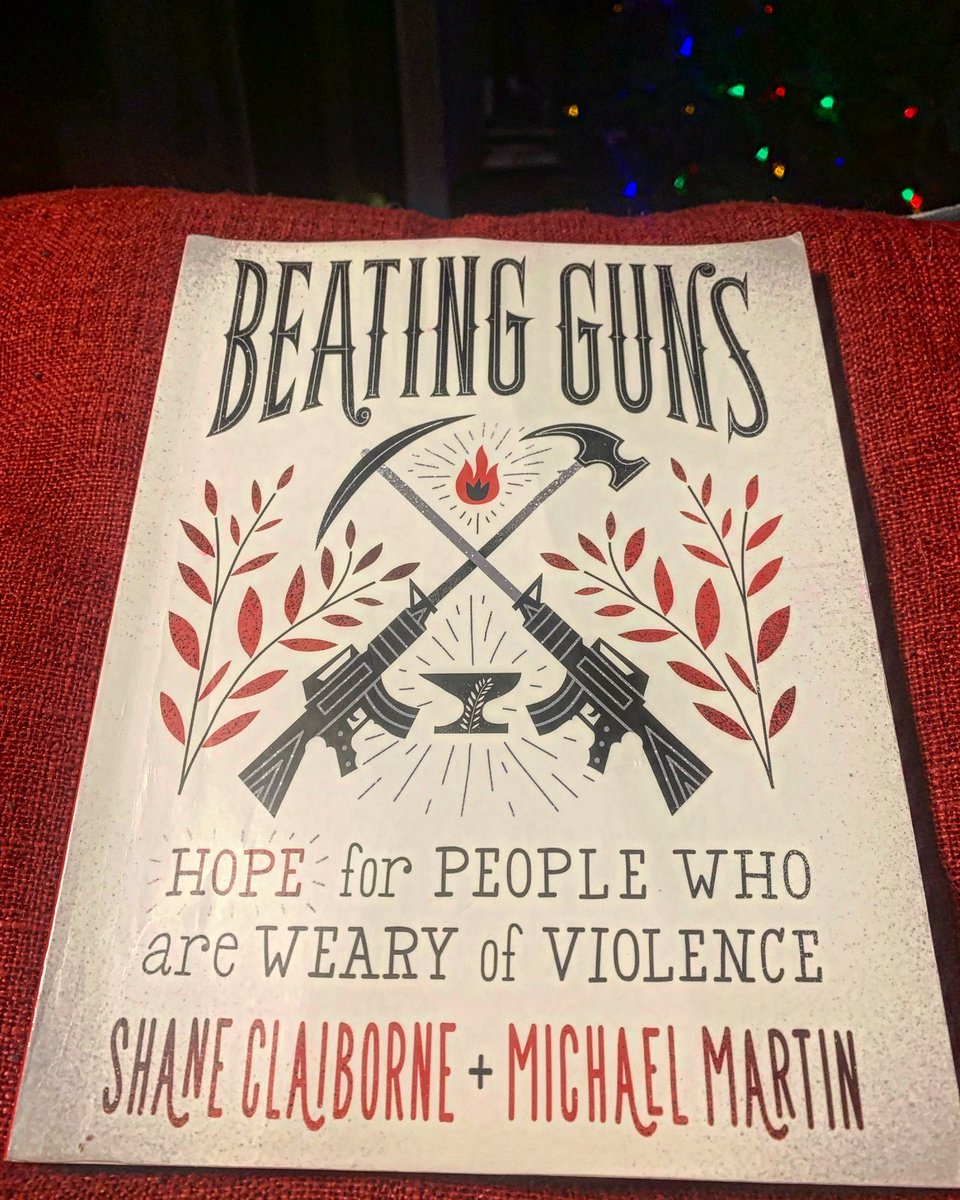 dalehuntington's tweet photo. Just finished my first book of 2023.
I really loved it. It has me thinking too. What if we employed formerly incarcerated people from OUR community to make garden tools from old guns? What a beautiful dream. Thanks @ShaneClaiborne and Michael Martin of @RAWtools #BeatingGuns https://t.co/AbJw2dLhcc