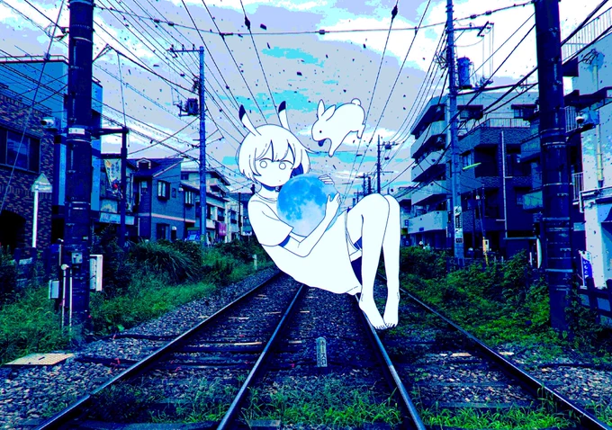 #絵を彩度100にすると超派手中々良い 