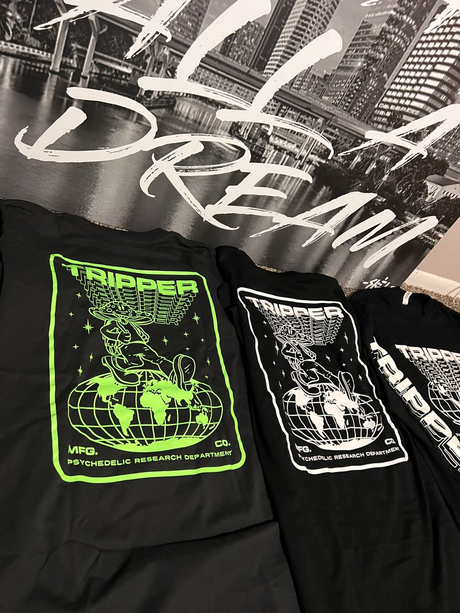 TripperCo's tweet image. UV ACTIVATED GLOW IN THE DARK INK