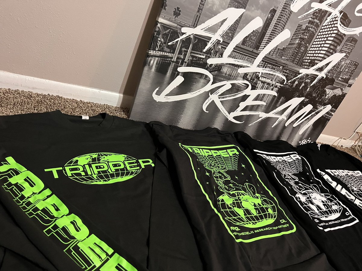 TripperCo's tweet image. UV ACTIVATED GLOW IN THE DARK INK