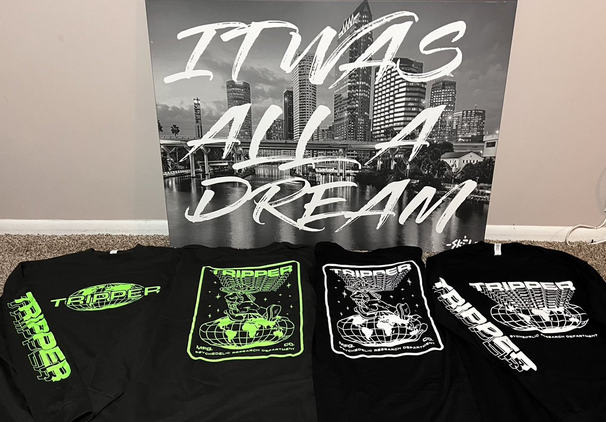 TripperCo's tweet image. UV ACTIVATED GLOW IN THE DARK INK