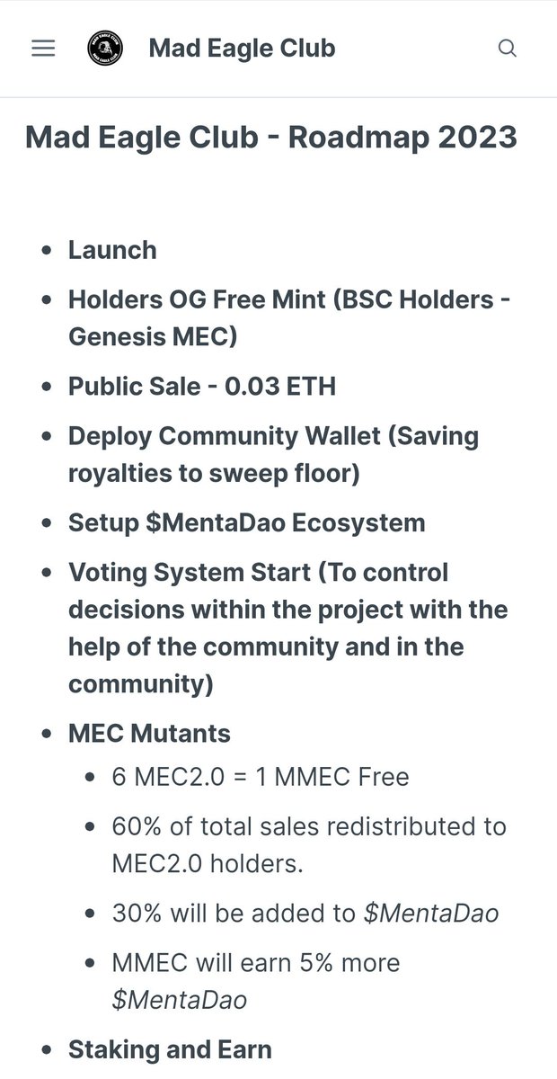 Mad Eagle Club 2.0 (3,43% MINTED) 🦅 tweet media