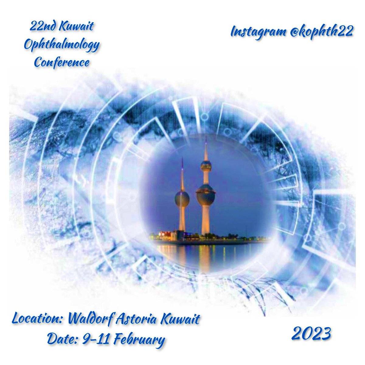 22ndKophth's tweet photo. Check our new venue #KOphth_2023 #Ophthalmology #Ophthtwitter #kuwait #Feb25 https://t.co/22YYN4QlPC