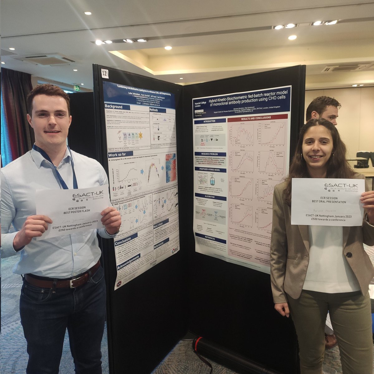 Spent the last two days in Nottingham at <a href="/ESACTUK/">ESACT UK</a>, listening to some great talks on cell culture biotechnology. Also had the chance to present my work and receive great feedback! @KontoravdiC <a href="/ImperialChemEng/">Imperial ChemEng</a>
