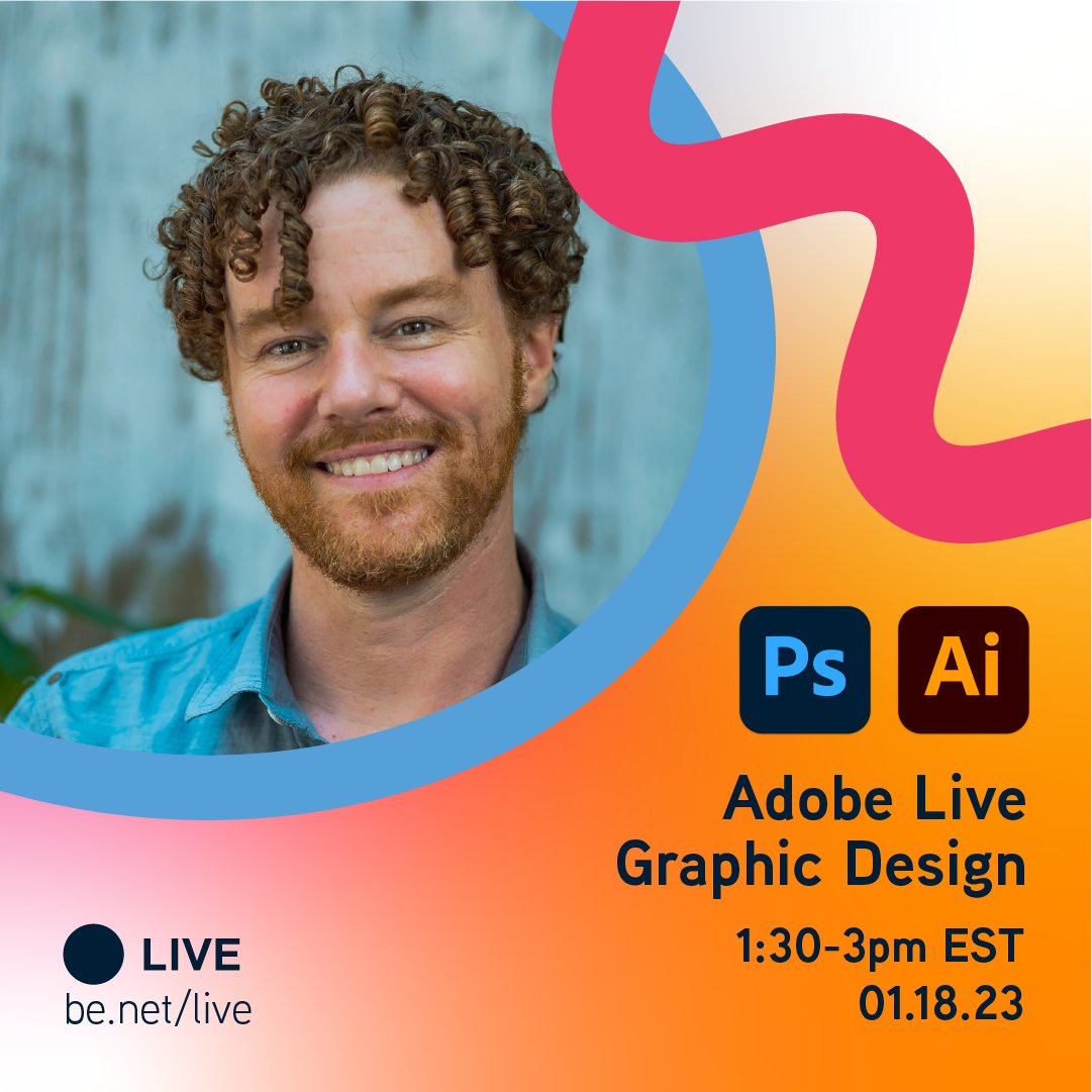 Come join me on Adobe Live on January 18 at 1:30 EST. We will make a geometric poster from a hand-drawn sketch in Adobe Illustrator and add textured montage effects in Adobe Photoshop. #adobelive <a href="/adobelive/">LENIN</a> behance.net/live/videos/19…