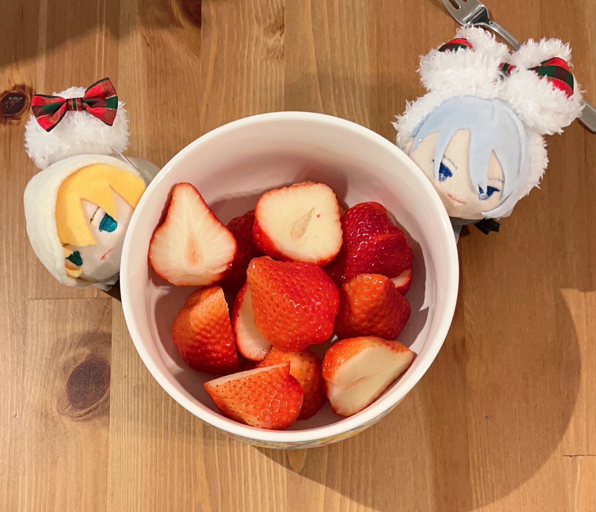 food blue eyes strawberry blonde hair fruit plate table  illustration images