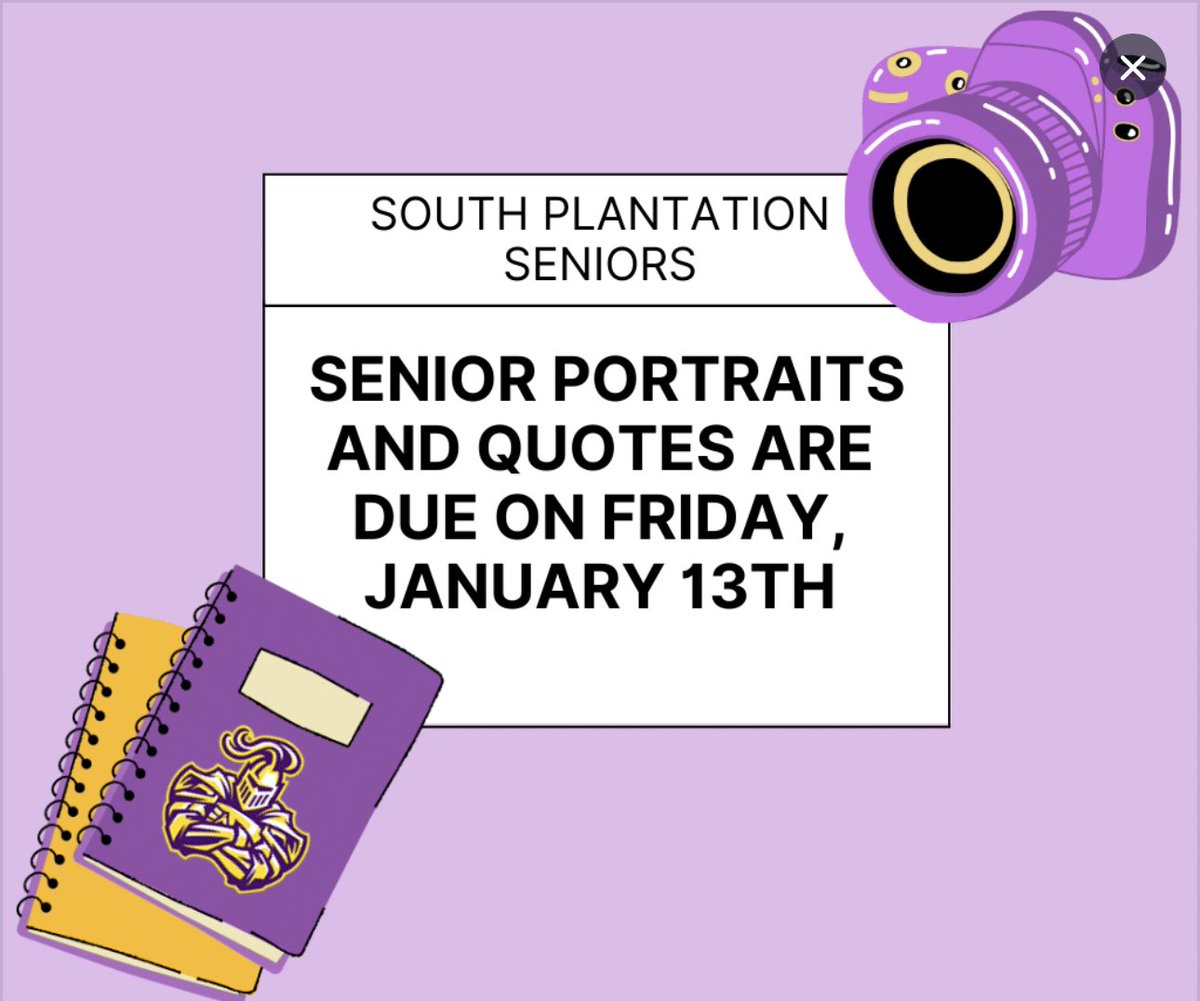 Yearbook_sphs_'s tweet photo. Today…. Is the deadline for your senior photo selection and senior quote submission with FoxMar. @sphsactivities https://t.co/f3iZSrpu84