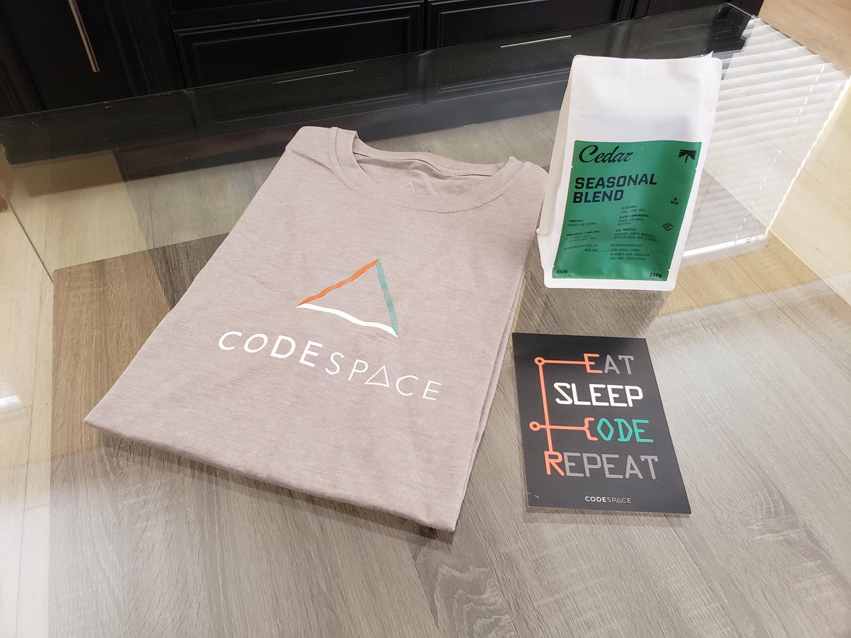 thabotswana's tweet image. So cool to receive this swag from a local institute that I have always admired! Thank you @CodeSpaceZA #codeispoetry