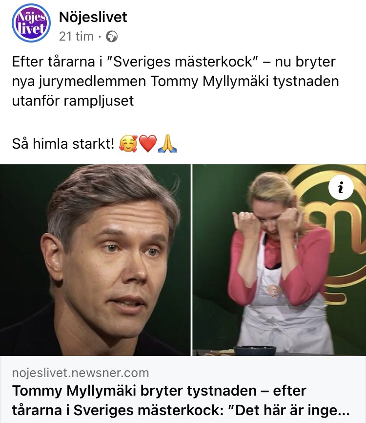 ”Så går det, när man kliar ögonen efter att ha hackat chili.”