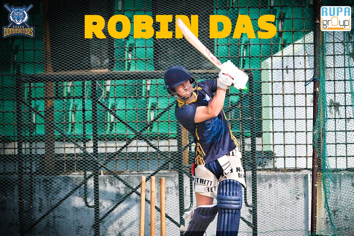 DominatorsDhaka's tweet photo. Robin Das was caught training hard at today's practice session 💪🏻

#dhakadominators #bpl2023 #letsdominate #RobinDas https://t.co/rcKNCJ3A6m