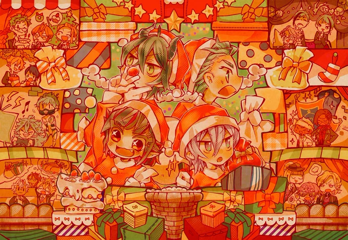 派手とか言う次元超えてない…? #絵を彩度100にすると超派手 