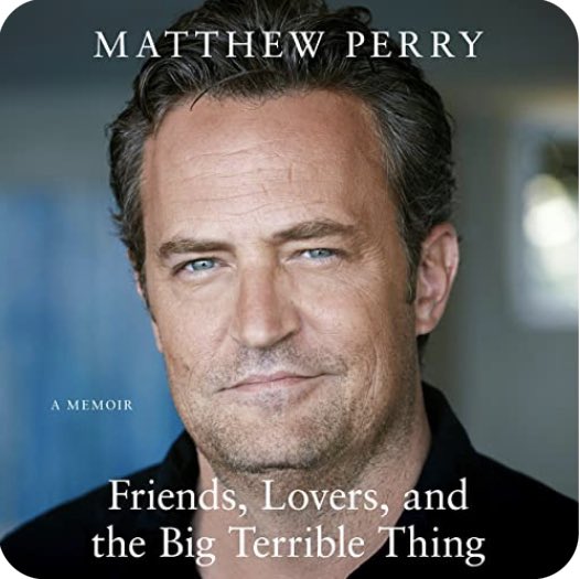 H00kMeAB00k's tweet photo. Just finished listening to @MatthewPerry speak candidly and movingly of his lifetime of #addiction in this extraordinary memoir #FriendsLoversAndTheBigTerribleThing 

Now I’m off to binge watch all 10 season of #Friends

#bookblogger #BookTwitter #CelebrityMemoir https://t.co/R9JTuRLnI8