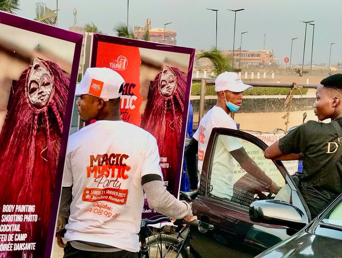 MobilePanneau's tweet photo. MAGIC MYSTIC Party πͺπ₯
#toura #letourismeautrement #magicmystic #party #benin #panneaumobile #velopublicitaire #streetmarketing #wasexo https://t.co/ZsJCtRn2Mz