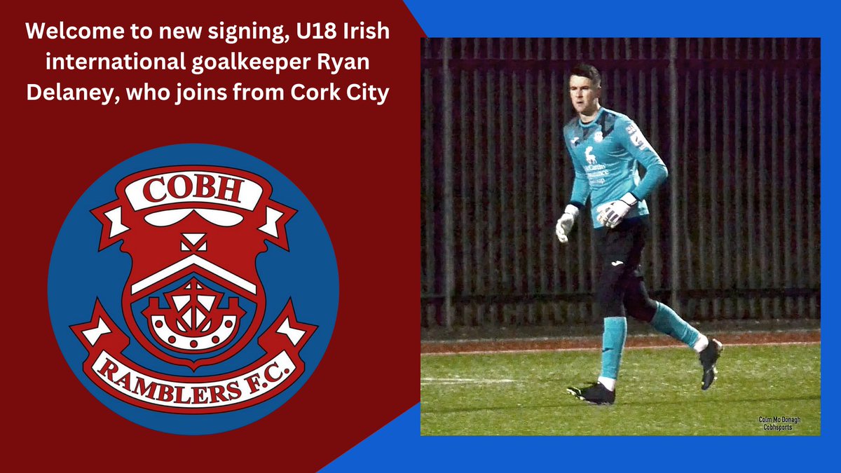 cobhsports's tweet photo. Welcome to @CobhRamblersFC @RyanDelaney51 👍

@Cobh4Football @TrevorWelch_1 @JohnMcCarthy77 @BobDonovan12 @BillOLearyirl @JohnOShea1993 @kenhennessy75 @mig_ie https://t.co/ZvCzkUvjlU