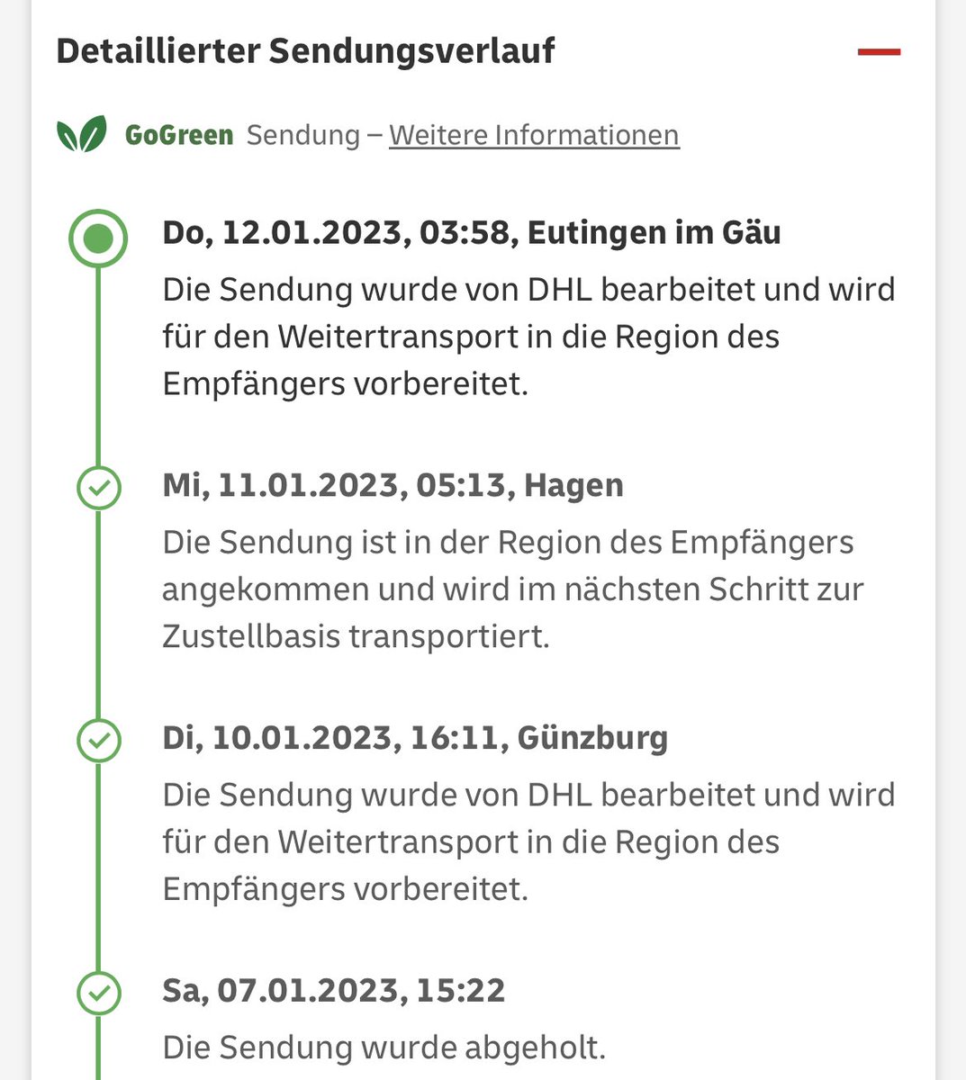 Motochika's tweet photo. Ich liebe ja die @DeutschePostDHL (wirklich!) allerdings…
Ohne Tracking wüsste ich nicht, dass mein Paket von Süddeutschland, nach NRW und wieder nach Süddeutschland ist. Seit gestern passiert auch nichts mehr… ach Leute… ich will doch nur meinen Hoodie haben. https://t.co/v9S0YBlilp