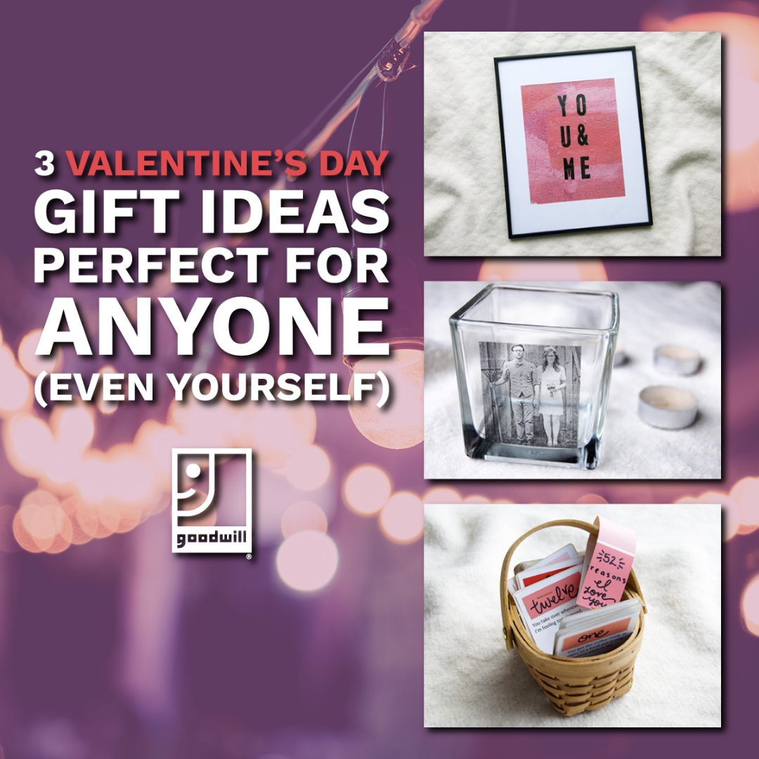 GoodwillNJ's tweet photo. We’re a month away from Valentine’s day. It’s the perfect time to start thrifting for some LOVELY DIY ideas. Start early! https://t.co/aF17KaLnqS

#diygifts #goodwillnj #thriftlove #diyideas #giftideas #valentinesday #february14 https://t.co/deZzi5W9Yn