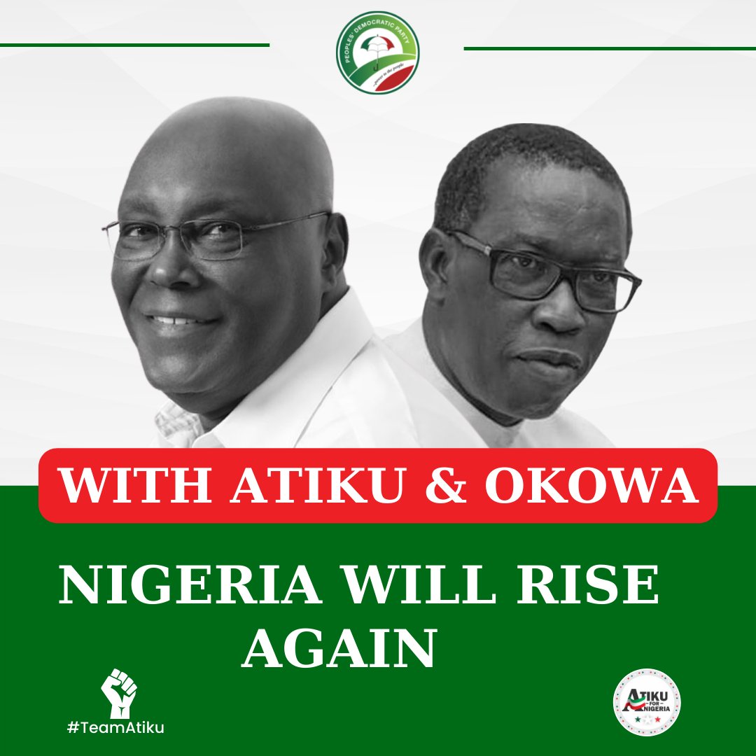 BellaJonathan15's tweet photo. "We will support the private sector to drive growth. We will establish strong partnership in investing in infrastructure, creating jobs, income and in the fight against poverty." โ Atiku
#TeamAtiku
#ForwardWithAtiku https://t.co/VRm3DnboF7