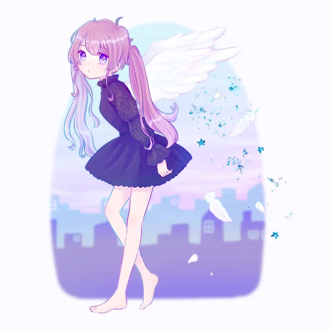 #絵を彩度100にすると超派手か、かわいいー!! 