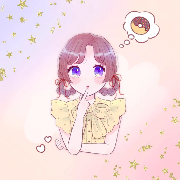 #絵を彩度100にすると超派手か、かわいいー!! 