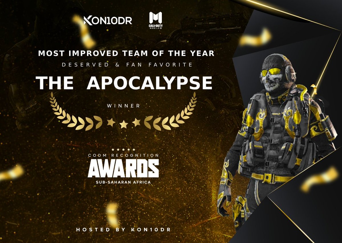 TheApocalypseAF's tweet photo. Most Improved team of 2022 and going harder 2023. Congratulations @haechy_90 Best female player👀. #Kon10dr #BewareOfTheApocalypse https://t.co/WoliRjqMFY