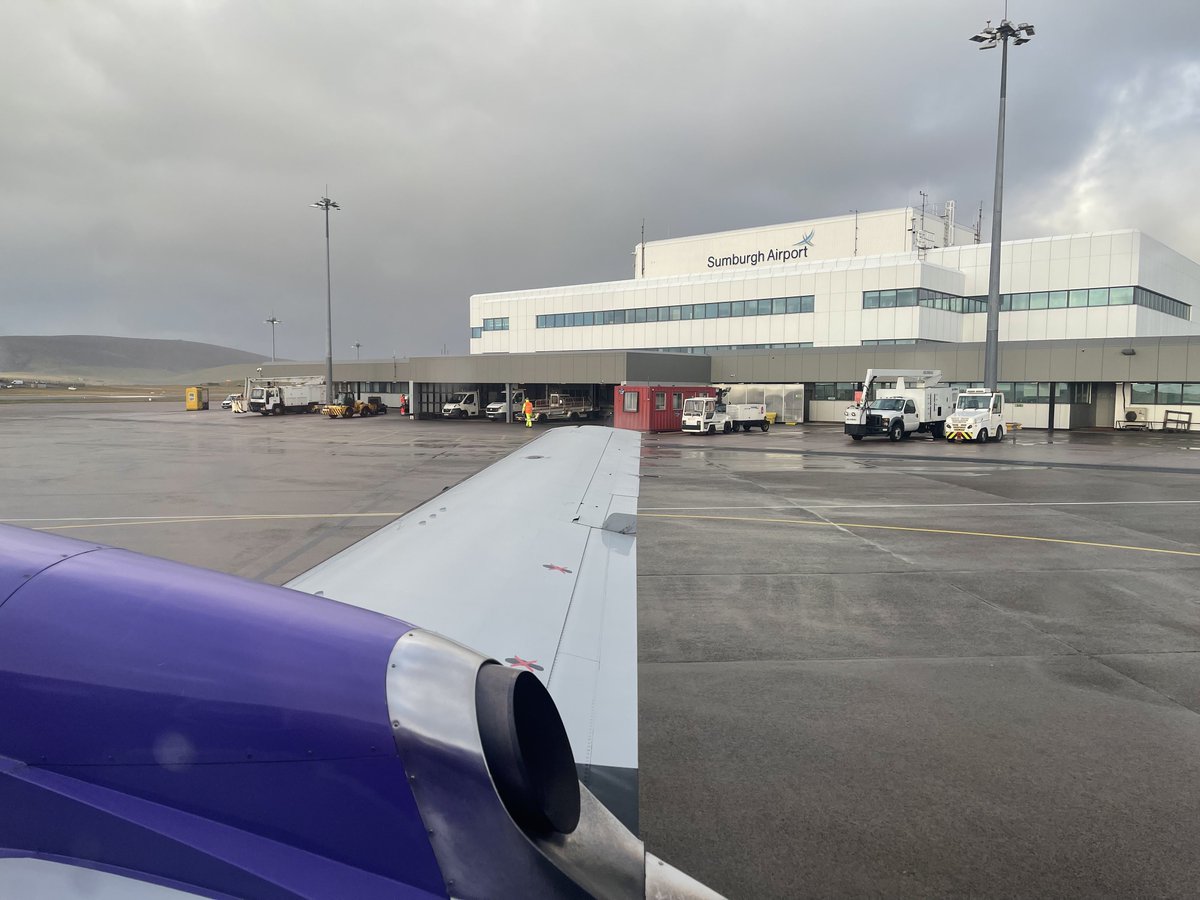 GazMcIntyre's tweet photo. Happy #wingfriday … brought to you by @EasternAirways and @LSIAirport. So good to be back visiting, albeit briefly, “Da Rock”. Have a fab day folks. #avgeek #jetstream41 #Island #Shetland #Offshore https://t.co/BGLUp54fCk