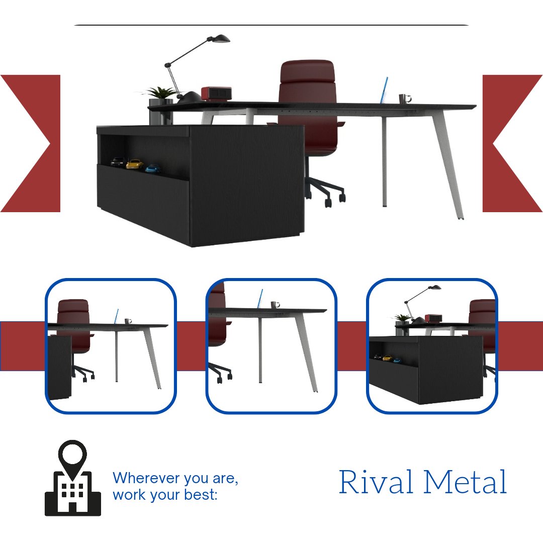 Wherever you are, work your best 🤌
.
.
.#officefurniture #metalleg #rivalmetal #desktable #export  #expo #metal #officedesign #accessories #design #newmodels #bulletin #metalframes #leg #iso  #frames #exclusivefurniture