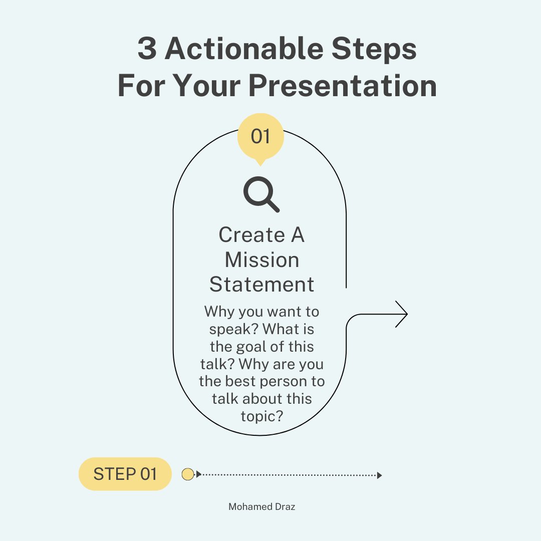MSDraz's tweet photo. You got terrified with this presentation request

No need to

Here are 3 simple actionable steps to follow once you get this request.

What else would you do?

#MagicalMix #Medics https://t.co/MZhN8QldbI