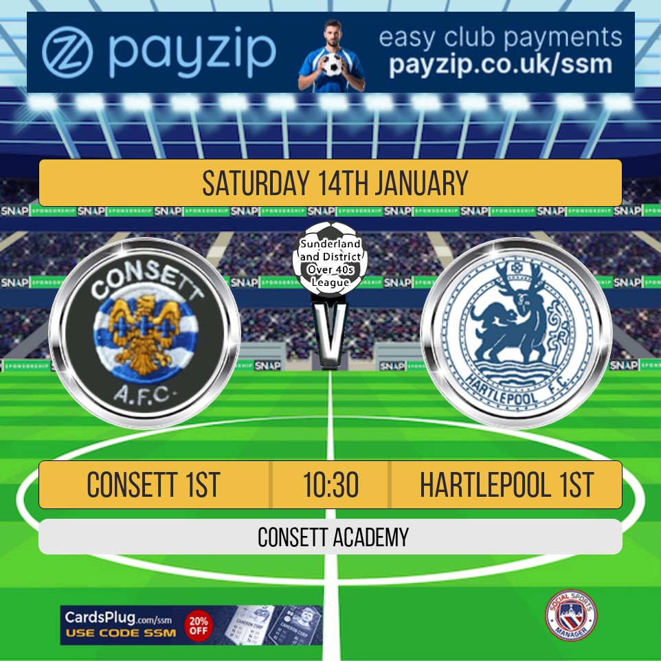 Home Game Saturday Vs Hartlepool KO 10.30AM.  ATB to all teams playing. #grassroots