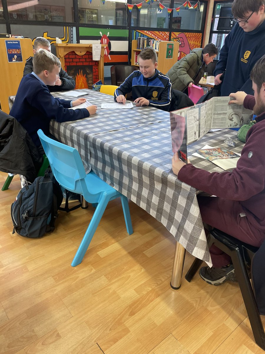 D&amp;D campaign in the library this lunchtime <a href="/Killinardencs82/">Killinarden Community School</a> <a href="/jcsplibraries/">JCSP Library Project</a> #dungeonsanddragons
