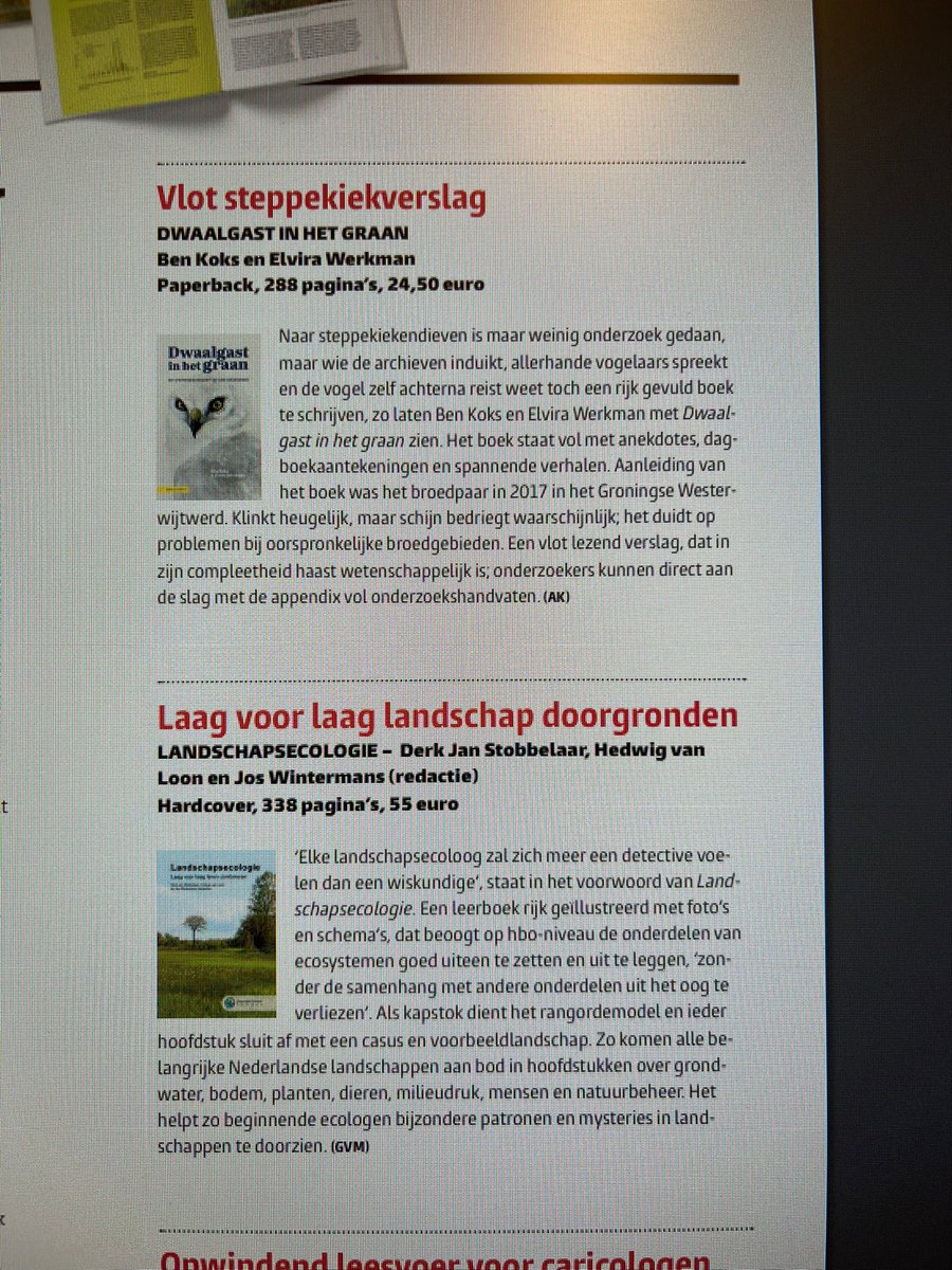 Bondig en prettig stukje in <a href="/Bionieuws/">Bionieuws - nu op: @bionieuws.bsky.social</a> over ons boek. Vooral met de laatste zin zijn we het erg eens <a href="/elvirawerkman/">Elvira Werkman</a> <a href="/KNNVUitgeverij/">KNNV Uitgeverij</a>. Verkoop gaat trouwens lekker.