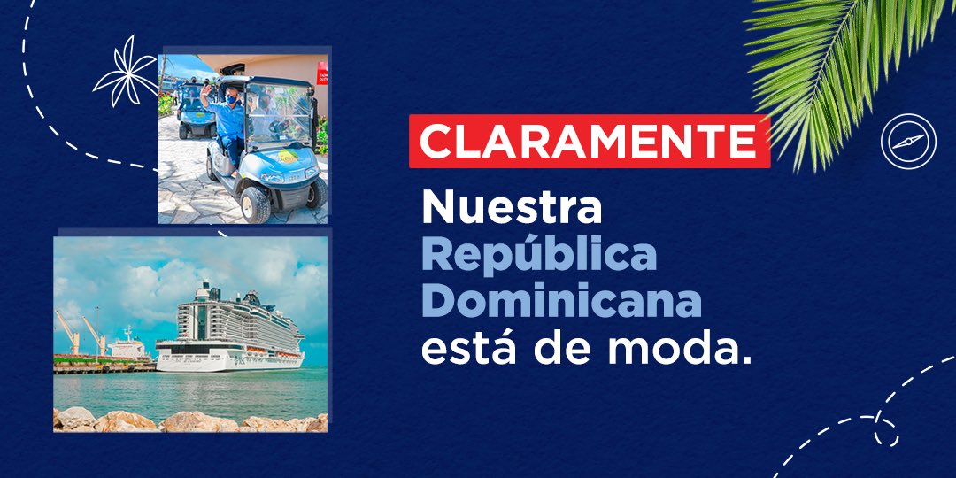 PresidenciaRD's tweet image. Estamos creciendo, seguimos avanzando y vamos a continuar levantando el turismo de nuestra República Dominicana. ✈️⛴️🏝️🗻