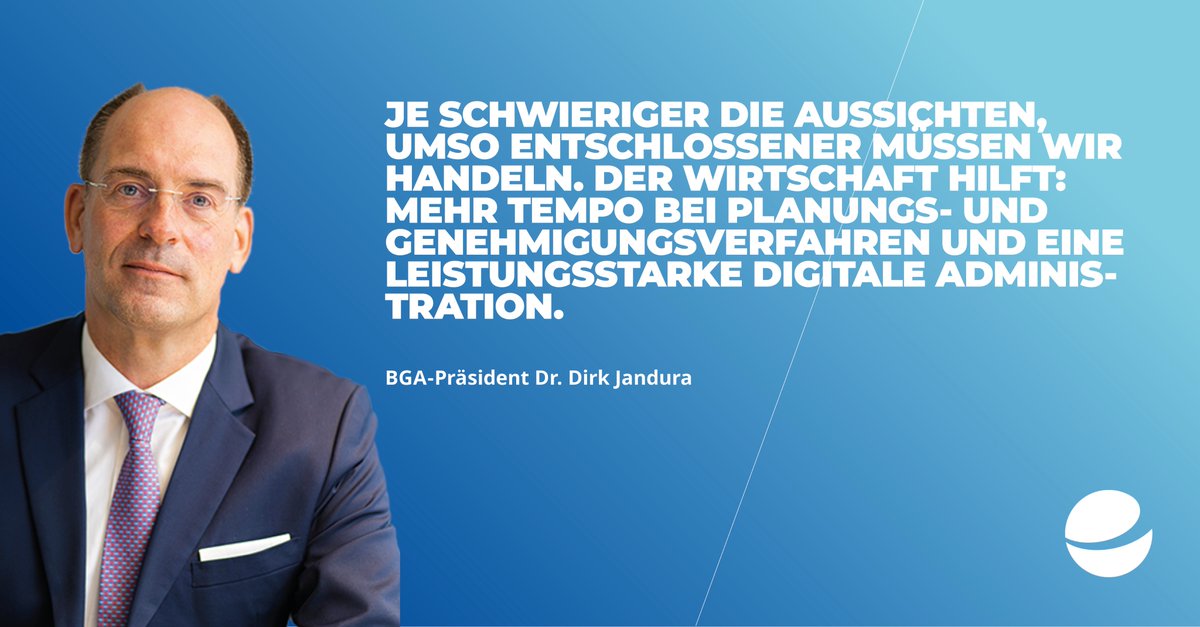 „Die deutsche Volkswirtschaft ist 2022 mit einem blauen Auge davongekommen. Viele Unternehmen haben 2022 in einen Abgrund geblickt“, sagt <a href="/Der_BGA/">BGA</a>-Präsident Dirk Jandura zu den heute veröffentlichten #BIP Zahlen vom <a href="/destatis/">Statistisches Bundesamt</a>.