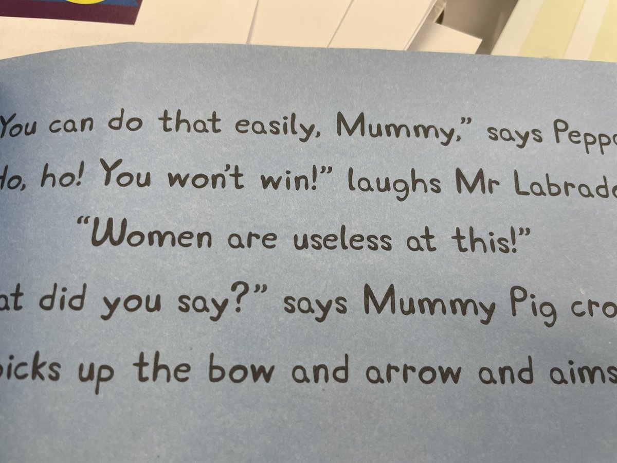 I’m shocked to have found a phrase like this in a Peppa Pig book 😱 
#equality #timeshavechanged #bethechange #education