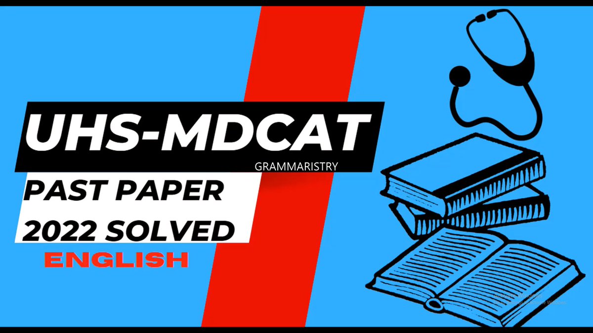 grammaristry's tweet photo. UHS MDCAT 2022 SOLVED ENGLISH PAST PAPER
#UHS
#PMC2022 
#pmdc
#mdcat 
#mdcat2022
#MBBS 
#letsconnects 
#English 
#englishquiz 
#englishgrammar 
#EnglishLanguage 
#englishvocabulary 
#MCAT  
#mdcattest2022 
#MDCAT2023 
https://t.co/F6hLfDGj3U https://t.co/0xaGF8zzFw