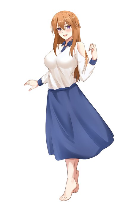 立ち絵練習もかねて…服なしはファンボ等にあります。 