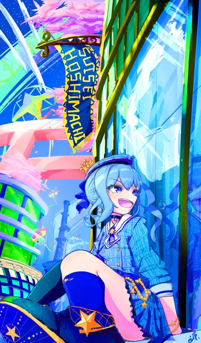 #絵を彩度100にすると超派手 めっちゃ前の派手になりそうなの掘り起こしてきた 