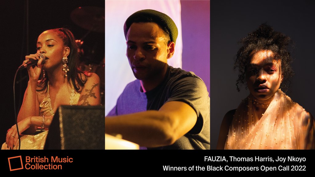 soundandmusic's tweet photo. We're excited to announce the winners of our Black Composers Open Call for 2022!
Congratulations FAUZIA, Thomas Harris and @joynkoyo 🎉
These artists are set to create new sonic works on the #BritishMusicCollection - learn more about their work at: https://t.co/tMh0nr8wOn https://t.co/p0VIwwDPbR