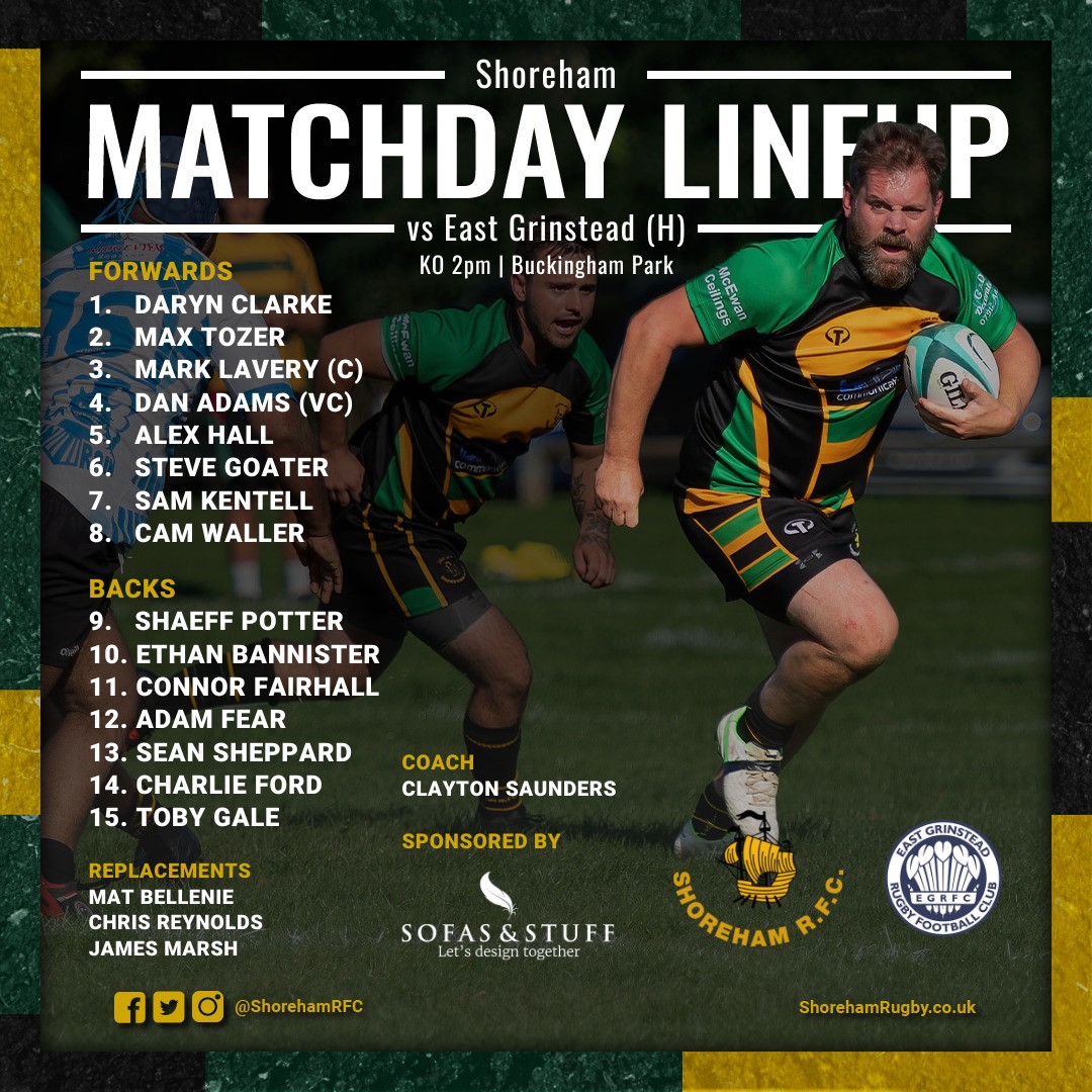 ShorehamRFC's tweet photo. Two big fixtures this weekend ๐
1XV host @RugbyEGRFC in the league
2XV away to @HoveRugbyClub
// KO 2pm ๐
Special thanks to our match sponsors @sofasandstuff and @BriantComms
#rugby #englandrugby #sussex #themightyham #HamVsBeef https://t.co/RTWJdXHpSY