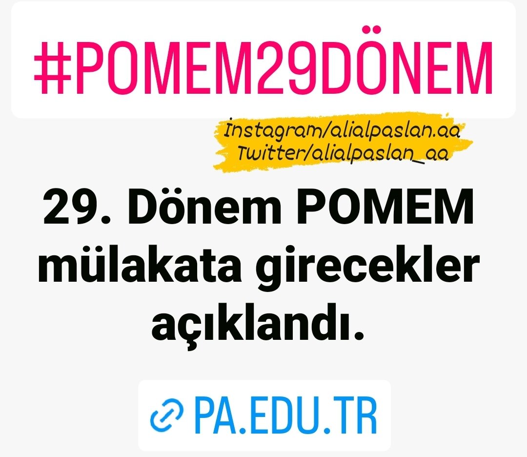 29. Dönem #POMEM mülakata girecekler açıklandı.

#pomem29dönem #polis #polisakademisi