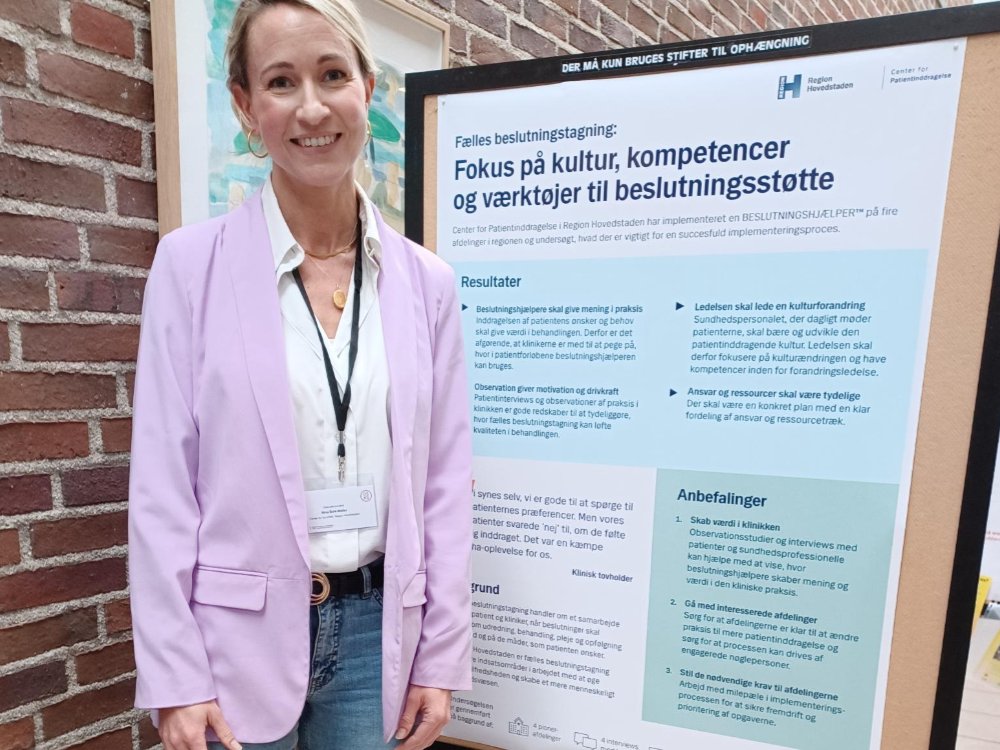 Patientinddrag's tweet photo. Specialkonsulent Nina Balk-Møller fra @patientinddrag på #DSKS23: 3 konkrete anbefalinger til implementering af #fællesbeslutningstagning i den kliniske praksis.
#patientinddragelse https://t.co/JSTppWwEHn