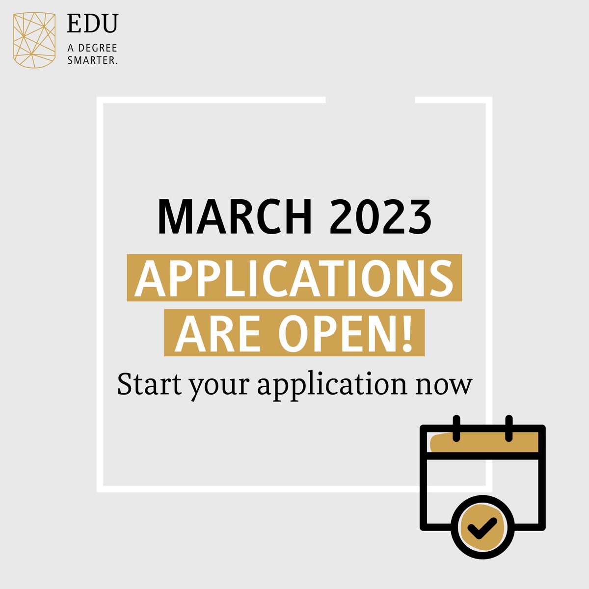 adegreesmarter's tweet photo. Applications for March 2023 are open! Find out more at our Virtual Open Day, register now! https://t.co/VzBa4WNw2v https://t.co/K3pSafaJLU