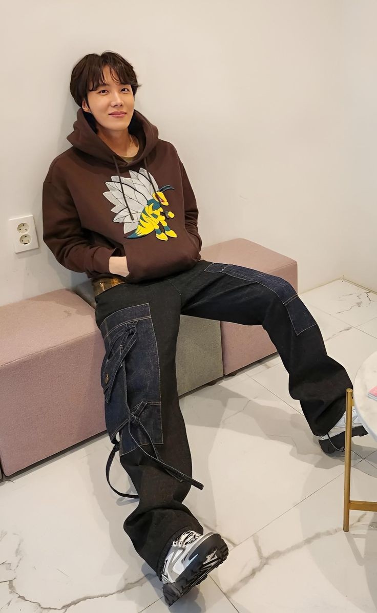 tanseok's tweet image. i act like im okay but deep down i want to know where hobi gets his jeans from