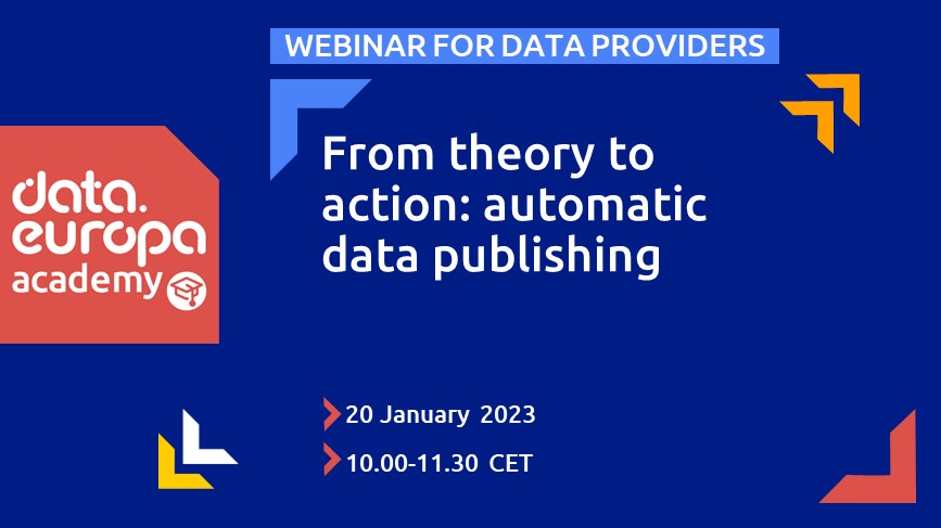 InteroperableEU's tweet image. 1 week🗓️ to go before the new webinar of @EU_opendata for #DataProviders! Register and discover the process of #AutomaticDataPublishing, its benefits, and how to get started!

👉🏽 europa.eu/!Dc4hPg