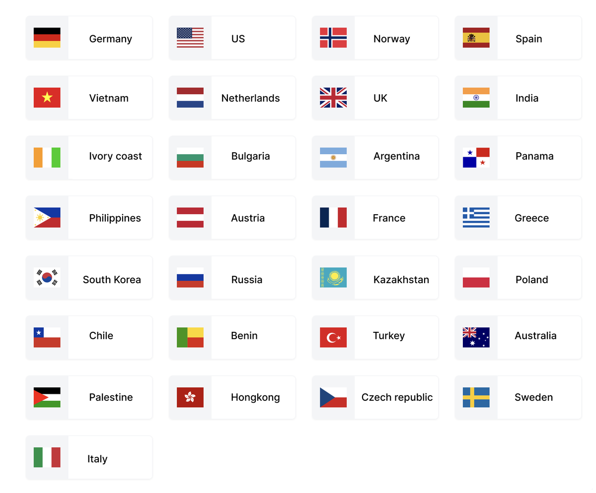 enterblog_'s tweet photo. The enterNFT podcast has listeners from 40 different countries! Here’s where it’s the most popular. Which one are you from?
And hey, if your country isn’t on the list, you know what to do. 🎧 https://t.co/xEKAFs65Cx