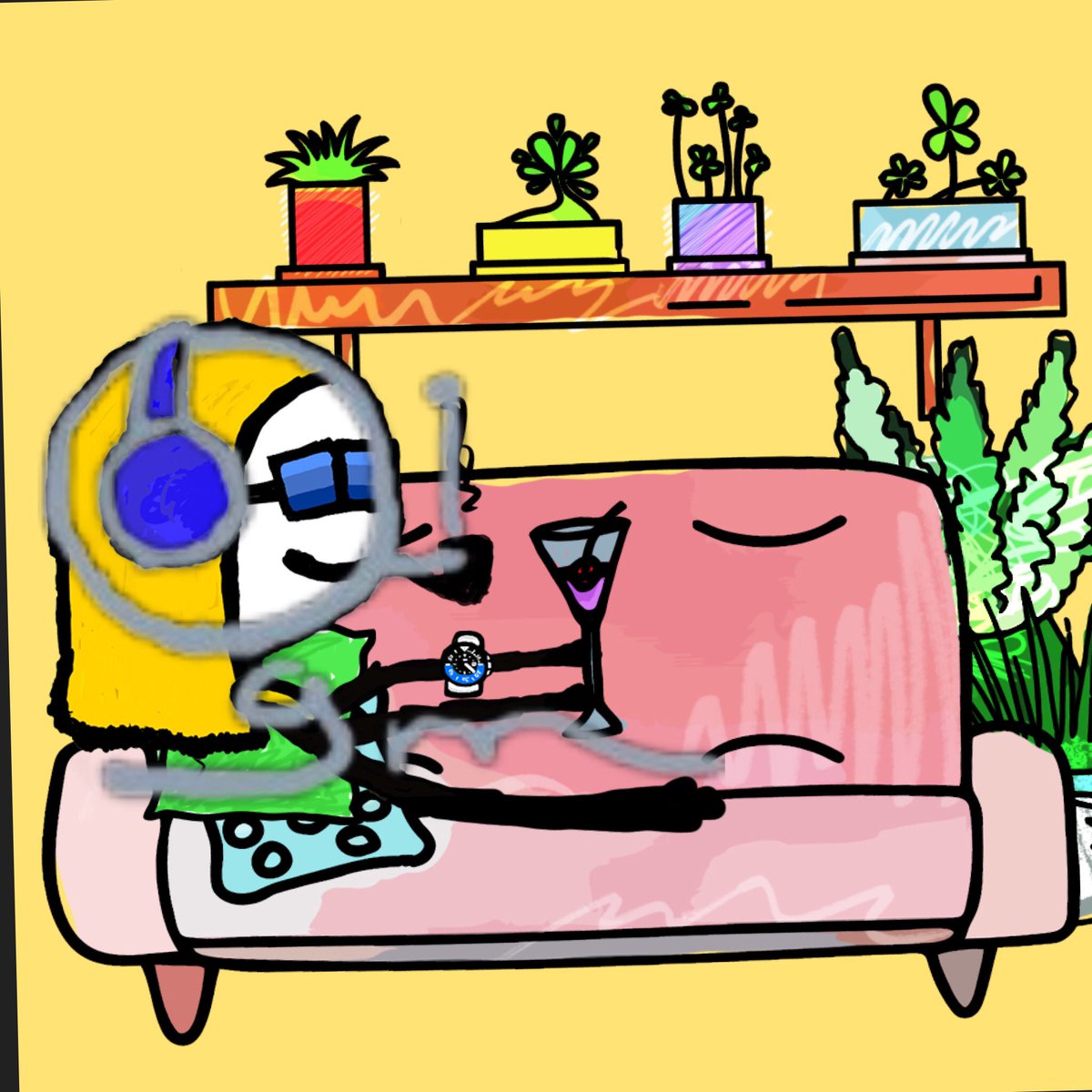 lazy_mfer's tweet image. Gm mfers @sartoshi_rip spirit is inside me 👐 #lazy