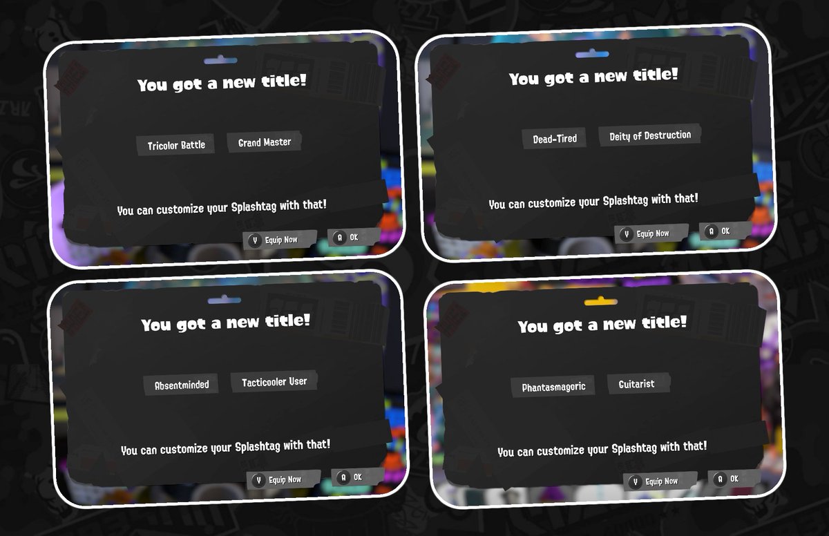 NintendoPlayUK's tweet photo. π‘π£ You know, we are starting to think the 'Shell-Out Machine' doesn't know us very well π«€
Do you recall some of your favourite #Splatoon3 new title #Splashtag rewards? https://t.co/bjv3BW7w3D