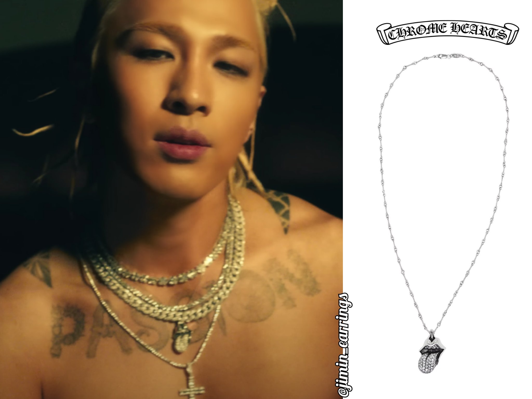 Chrome hearts rolling stones necklace deals
